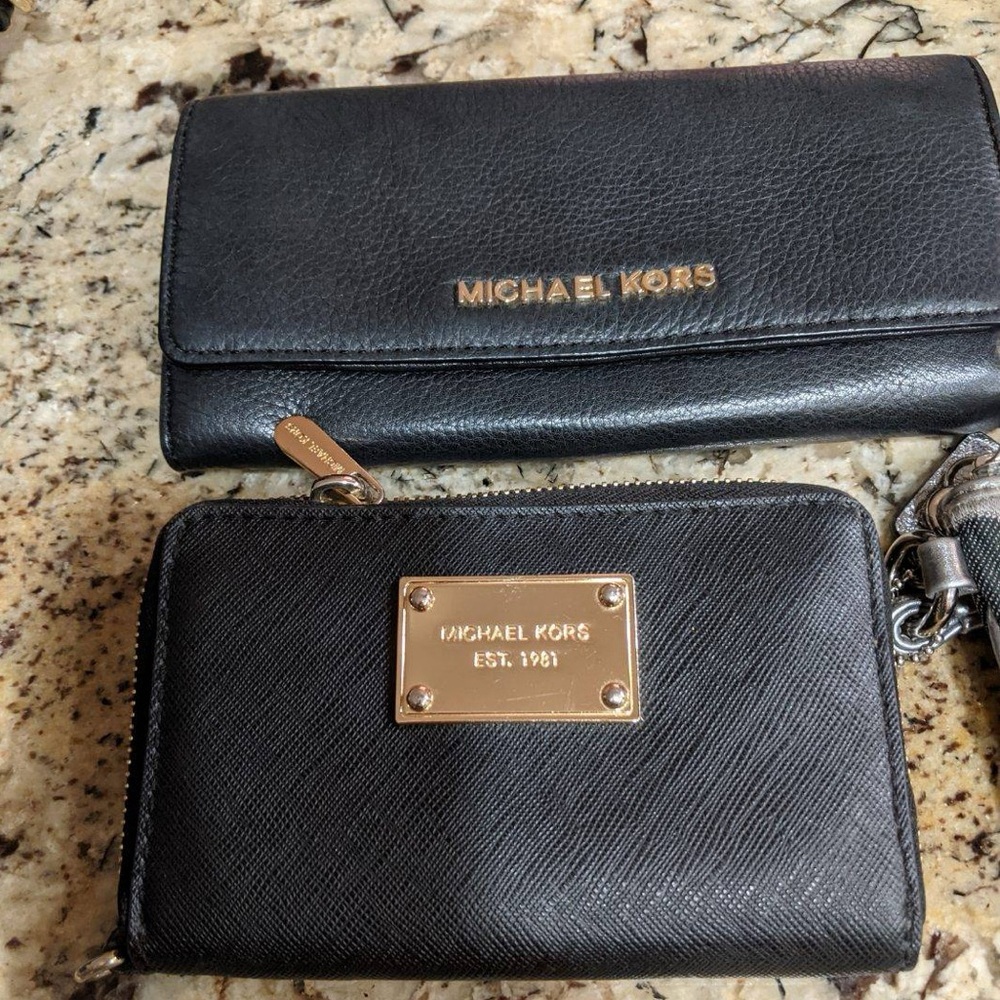 Black Michael Kors Wallets. Barely used